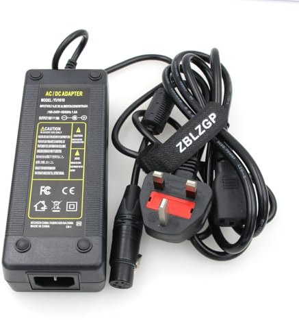 ZBLZGP AC DC Power Supply Adapter 12V 4A with XLR 4 Pin Female for Camera PMW FS7 FS5 Zaxcom Panasonic HPX 370 (16V 10A)