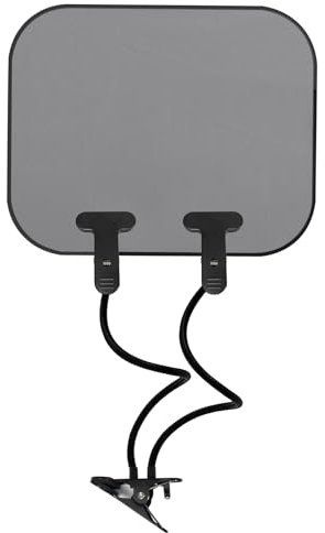 XiyaxiVici 2 Stück Laptop Sonnenschutz mit Clip für Arbeiten im Freien Flexibel und Faltbar Sonnenblende für Laptop-Computer, Strandkörbe, Kinderwagen 44x36 cm Schwarz
