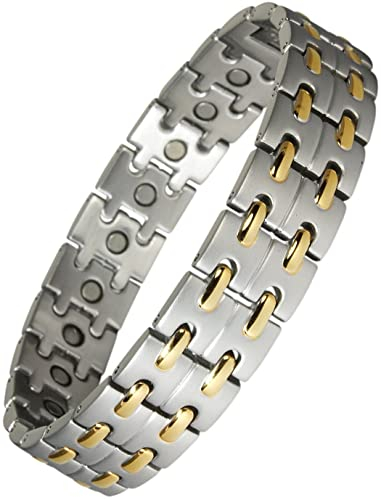 Original YINGA-VITAL® Magnetarmband Smart-Casual im Stil Bicolor Länge 18,1 cm.
