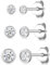 Ecripe 3 Paar 925 Sterling Silber Ohrstecker, Hypoallergene Cubic Zirkonia Ohrstecker Silber für Frauen, Funkelnde Ohrläppchen Knorpel Ohrstecker, Ohrringe für den Schlaf Ohrringe Damen (2/3/4 mm)