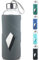 SHOW INGENUITY 1 Litre Gourde en Verre - 1000ml Bouteille d'eau en Verre Borosilicate sans BPA de avec Bouchon étanche et étui de Protection en Silicone