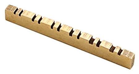 Sillet de guitare à 12 cordes en laiton de qualité supérieure pré-fendu, accessoires de guitare électrique vintage, fond plat, 12 cordes