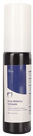 Verdant Touch Denti sensibili Dentifricio Dentifricio Sbiancamento Dentifricio, Rimozione delle macchie di odore, Cura dentale rinfrescante, Dentifricio viola correttore di colore 30ML
