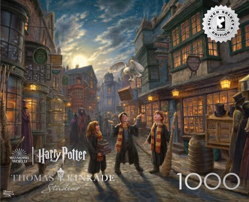 Buffalo Games - Silver Select - Diagon Alley - 1000 Teile Puzzle für Erwachsene, herausforderndes Puzzle, perfekt für Spieleabende