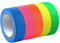 Cleminsta 5 Rollos Neon Tape Cinta Adhesiva, UV Fluorescente Luz Negra, Neón Gaffer Tape, Cintas Adhesivas Fluorescente, para Suministros De Fiesta De Luz Negra Para Halloween(12,7 mm x 5 m)