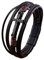 Generisch Mehrschichtiges Gewebtes Lederarmband Herren mit Kreuz - Handgefertigtes Armband mit Seil-Magnetschnalle, Jesus Christus Kruzifix (Dunkelbraun)