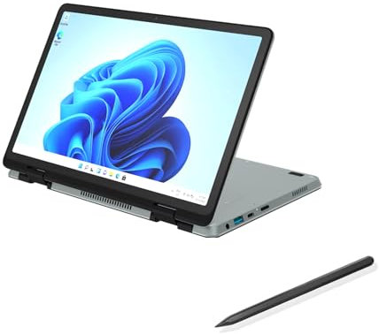 Tuofudun 10,95 pollici Mini Computer, L20 360° YOGA Laptop IPS Touch Book N100 Max 32G DDR4 2T SSD portatile Office Notebook Tablet con penna stilo