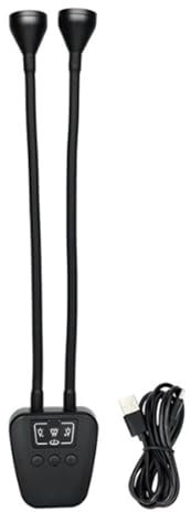 Ksikdeg Lampe de remplissage LED pour appareil photo reflex numérique - Double tête - Extension de tuyau - Éclairage macro - Blanc - USB - Adapté pour les appareils photo reflex numériques