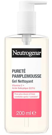 Neutrogena | Gel Nettoyant Pureté Pamplemousse (tube de 150 ml) – Nettoyant visage à la vitamine C et acide salicylique (0,5%) – Peau plus douce et lisse constatée après 1 semaine*