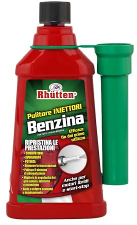 Rhutten, Pulitore Iniettori Benzina, Monodose Superconcentrata, Migliora le Prestazioni, Riduce Consumi, 150ml