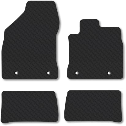 Lexus CT200h (2011-2022) 5mm Rubber Car Mats | Heavy Duty Rubber Tailored Fit Floor Mats Full Coverage Durable Waterproof Accessories Easy Clean Anti Slip Made in the UK