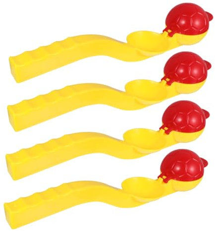ifundom 4stücke Teiliges Schneeballwerfer Spielzeug Für Junge Mädchen Bunte Winterclip-Launcher Für Schneeballschlachten Im Freien Sicher Und Praktisch Verhindert Erfrierungen Der