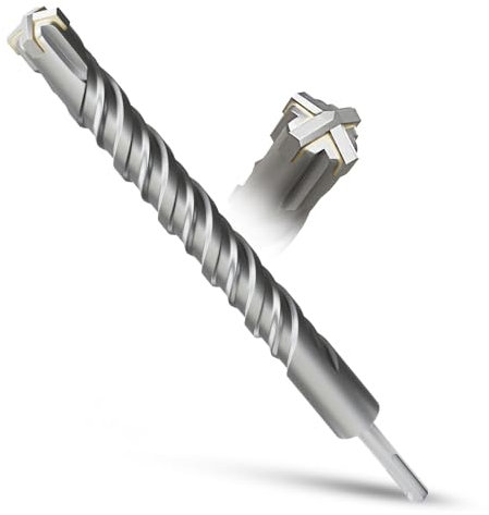 METOTY SDS Plus Bohrer 28mm×310mm,Steinbohrer,Hammerbohrer,Betonbohrer,Für Stein,Beton,Naturstein,Ziegelmauer