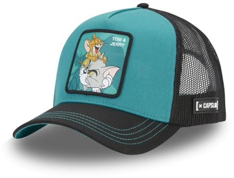 Capslab Tom und Jerry Trucker Cap A-Frame Türkis - One-Size