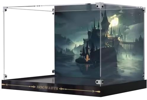 Acryl Vitrine kompatibel mit Lego 76419 Ha*rry Po*tter Schloss Hogw*Arts Set(Nur Acryl Vitrine, Kein Le*go), Staubdicht Transparent Universal Vitrine Kompatibel mit Lego 76419.