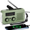 Radio Portable Urgence, AM/FM/SW Radio à Piles Survie, Radios Solaire Rechargeable à Manivelle avec Alarme SOS, 2000mAh Powerbank, Lampe de Poche, Lampe Lecture LED