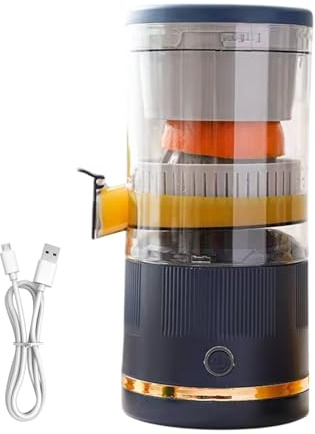 Spremiagrumi Elettrico – Spremiagrumi Automatico - Arancione | Spremilimoni E Pompelmi | Pressa Per Succo Portatile Da 7,4 V Con Contenitore Per Succo, Facile Da Pulire, Ricaricabile Tramite USB