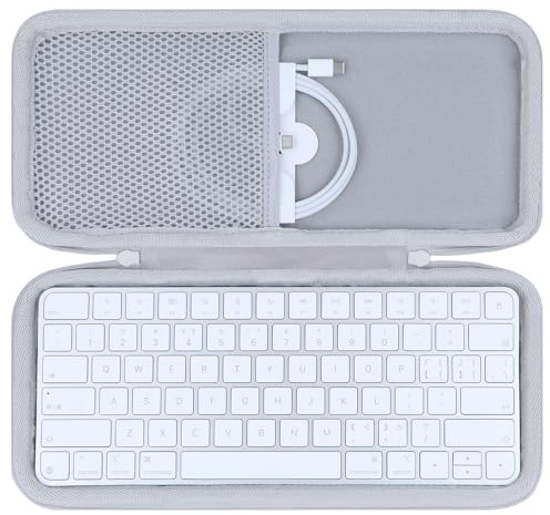 Peyyargo Étui pour Apple Magic Keyboard avec Touch ID | Coque EVA Rigide, Anti-Chocs & Rayures, Multi-Usages, Compartiments Séparés, Sac Transport Clavier