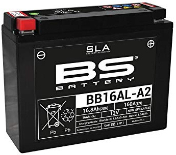 Batteria radiocodice 300839 BB16AL-A2 AGM SLA batteria, Nero