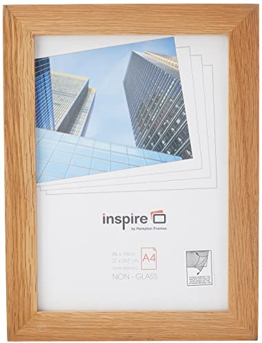 Hampton Frames NEW ENGLAND A4 (21x30cm) Natural Oak Picture Poster Photo Frame Non Glass NEWOAKA4PLX