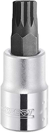 EXPERT E031971 Bit Socket Wrench 1/2 Inch for Xzn Screws: M12