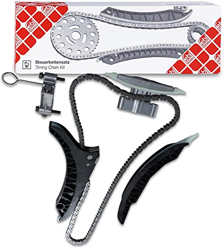 febi bilstein 36320 Steuerkettensatz für Nockenwelle, mit Gleitschienen und Kettenspanner, 1 Stück