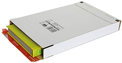 Versandkartons Colompac Kurierpaket CP 065. 56 - C4, Innenmaße: 244x344x45mm (LxBxH), Außenmaße: 250x353x50mm, weiß, Pack 100 Stück