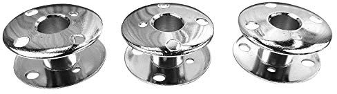 ZickZackNaehmaschine 3 Metall Spulen für Singer Capri/Symphonie/Starlet/Merritt/Ladystar/Elegance/Panoramicm/Concerto und Jeans Nähmaschine