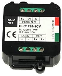 Dalcnet Easy Led Fader Dimmer Driver 12V 24V 10A Con Pulsante N.O. Push DLC1224-1CV