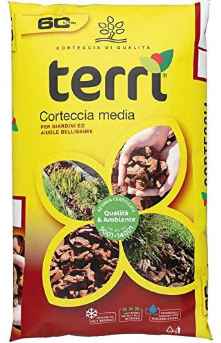 AGROCHIMICA Corteccia Media per Giardini ED AIUOLE, da 60 Litri