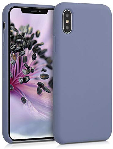 kwmobile Case Compatible with Apple iPhone X Case - TPU Silicone Phone Cover with Soft Finish - Lavender Grey