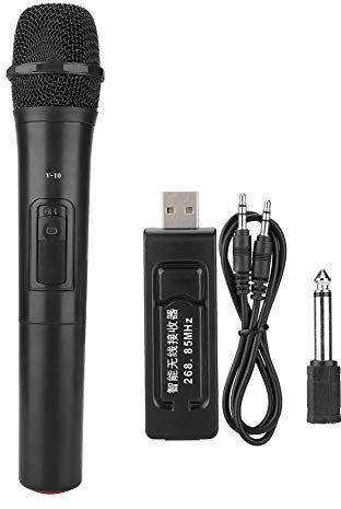 M ugast Universal Wireless Microphone,UHF Handheld MIC Audio Amplifier with USB Receiver and Audio Cable for Karaoke Church Performance