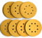 ATUIO 5-Inch 8-Hole Hook and Loop Sanding Discs, 60/80/120/150/220/320/400 Assorted Grits Gold Sanding Disc for Random Orbital Sander, 105-Pack