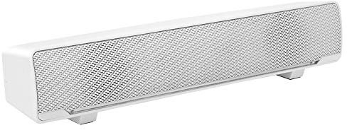 Rodipu Bass Surround Sound Soundbar cablata USB, soundbar, Laptop TV per PC Cellulari Desktop(White)