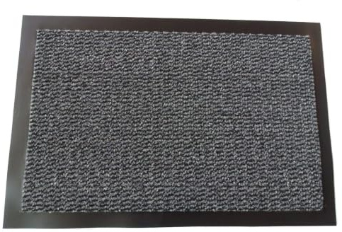 MERTEX Zeitlose Schmutzfangmatte Türmatte Sauberlauf Schmutzmatte Fußabstreifer für Flur Eingangsbereich Haustür innen und außen (grau-schwarz meliert 120 x 300 cm)