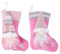 TOYANDONA 2 Stücke Weihnachtsstrümpfe Nikolausstiefel zum Befüllen Christbaumschmuck Weihnachten Geschenkbeutel Besteckhalter Weihnachtsdeko Socken für Kamin Deko Kinder Rosa