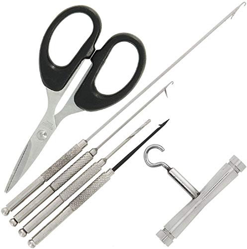G8DS 4-teiliges Werkzeugset, robust, ideal für Unterwegs, Outdoor, Freizeit, Camping, Angeln (6er Edelstahl)