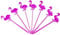 30Pcs Pink Flamingo 8cm Cocktail Sticks Novelty Drink Decorations Hawaiian Luau Hen Party Picks Food Fruits Table BBQ