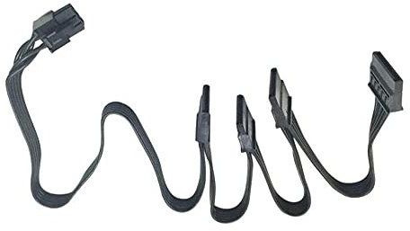 Zahara - Cable de alimentación modular PCI-E 6Pin 1 macho a 4 SATA para C orsair RM850 RM1000 PCI-E Cable de Alimentación