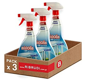Limpia cristales en aerosol, limpiacristales sin rayas, elimina eficazmente la grasa y la suciedad Mistolin Express 750ML (3)