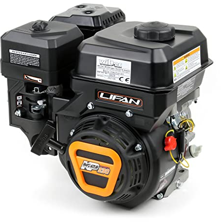 LIFAN KP230 Benzinmotor mit 6,5 PS Einzylinder für Rüttelplatten und Baumaschinen, luftgekühlter 4-Takt Motor mit 19,05 mm Kurbelwelle, OHV-Ventilsteuerung & 223 cc Hubraum