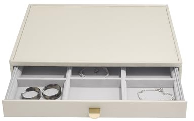 Stackers Navy Pebble Supersize Statement Jewellery Drawer