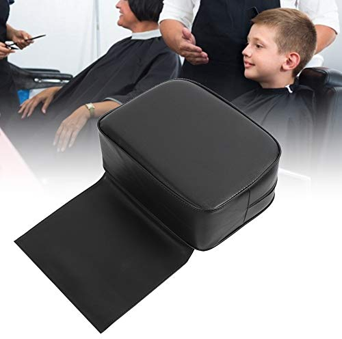 Salon-Kinderkissen, Friseursalon-Friseurstuhl-Kindersitzkissen, Haarschneide-Styling-Beauty-SPA-Ausrüstung(Schwarz)