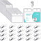 20 Pcs Transparent PVC Kartenhalter Kunststoff Ausweishüllen Waterproof Namensschilder Abzeichen ID-Kartenhalter für Kreditkarte Mitgliedskarte Führerschein, Horizontal, Vertikal