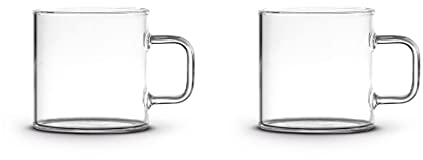 Giannini Set 2 tazzine caffè Timeless 125 ml vetro borosilicato