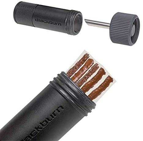 Blackburn Mini Plugger Tubeless Repair Kit, Black | Mini Tubeless Bike Tyre Repair Kit With Metal Plug Needle, Dual Cap and Pocket-Ready Storage For Road, MTB and Gravel