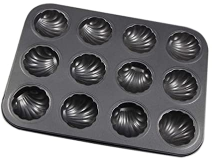 Plaque De Cuisson En Forme De Coquille Moule À Madeleine Antiadhésif À 12 Cavités Moule À Gâteau En Acier Au Carbone Plaque De Cuisson En Forme De Coquille Moule À Gâteau Moule À Gâteau Antiadhésif