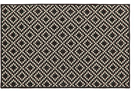 JVL Everley Machine Washable Latex Backed Runner Doormat, 80x120cm, Mono