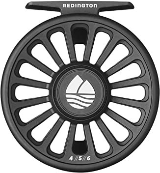 Redington Crosswater IV Spule, langlebige Fliegenfischrolle, Schwarz, 4/5/6