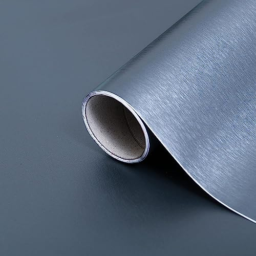 d-c-fix vinilo adhesivo muebles Platino plateado aspecto metálico autoadhesivo impermeable decorativo para cocina, armario, puerta, mesa papel pintado forrar rollo láminas 67,5 cm x 2 m